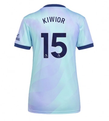 Arsenal Jakub Kiwior #15 Tercera Equipación Mujer 2024-25 Manga Corta